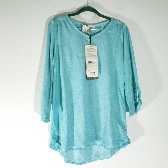 Neon Buddha Surf Large Oceanfront Knit Top XS - Picture 3 of 10